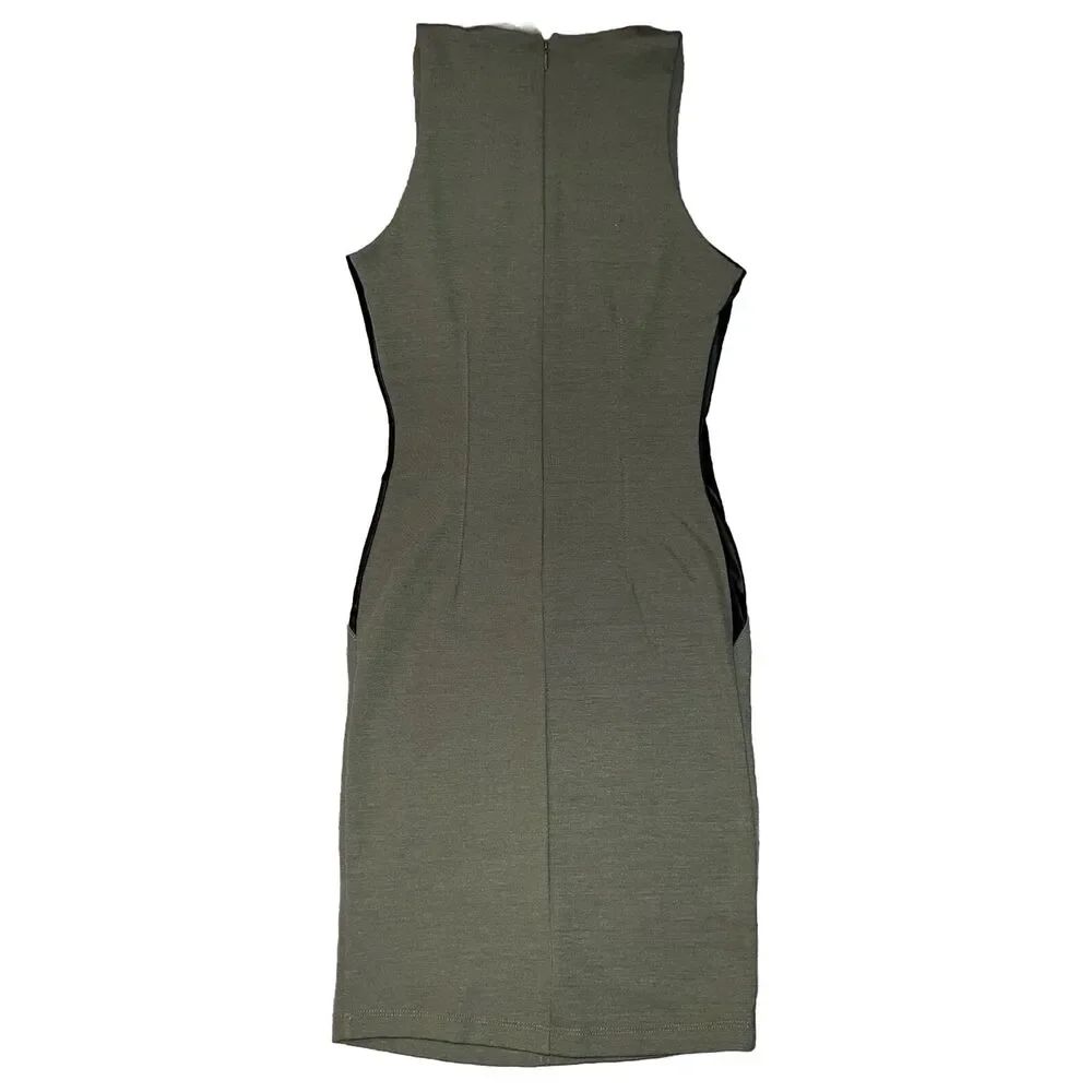 Kardashian Kollection Womens XS BodyCon Short Dress Stretch Back Zip Sleeveless - Picture 2 of 5